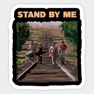 Stand by Me Illustration by burrotees / Axel Rosito Sticker